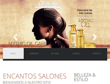Tablet Screenshot of encantos.com.pe